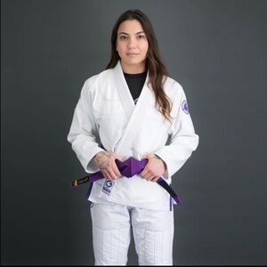 NEW Gold BJJ Aeroweave Ultralight Women's Jiu Jitsu Gi kimono WHITE Size F2
